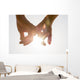 Couple Holding Hands toward Wall Decal