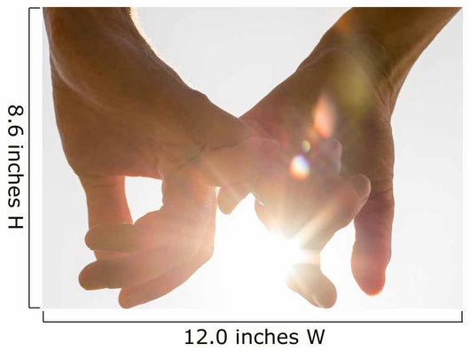 Couple Holding Hands toward Wall Decal