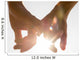 Couple Holding Hands toward Wall Decal