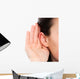 Deaf Woman Wall Decal