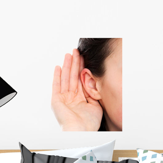 Deaf Woman Wall Decal