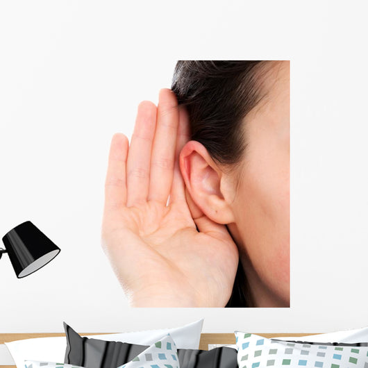 Deaf Woman Wall Decal