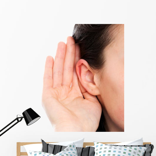 Deaf Woman Wall Decal