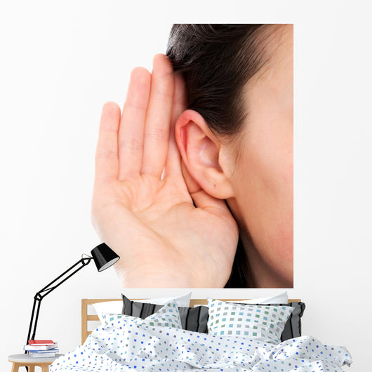 Deaf Woman Wall Decal