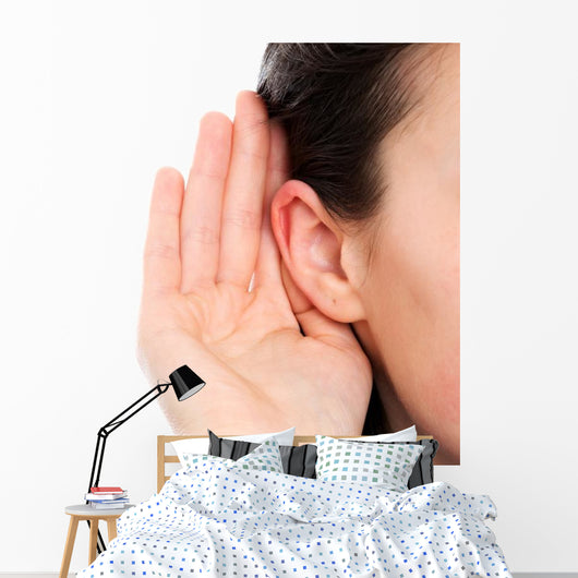 Deaf Woman Wall Decal