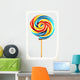 Rainbow Swirl Lollipop Vector Wall Decal