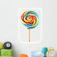 Rainbow Swirl Lollipop Vector Wall Decal