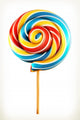 Rainbow Swirl Lollipop Vector Wall Decal
