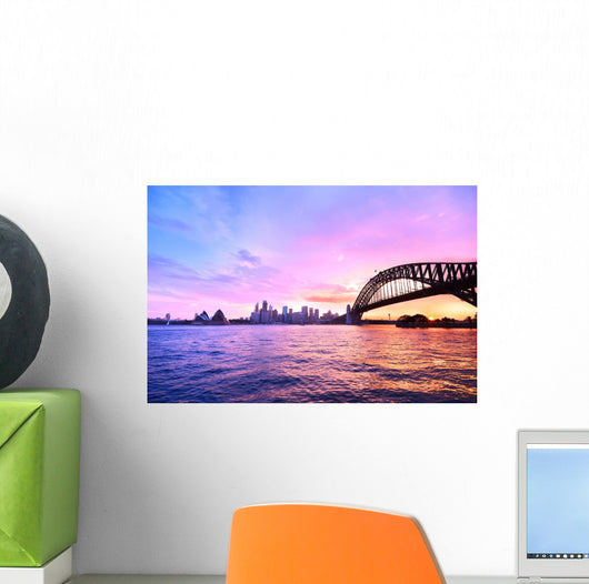 Panorama Sydney Harbour Dusk Wall Decal