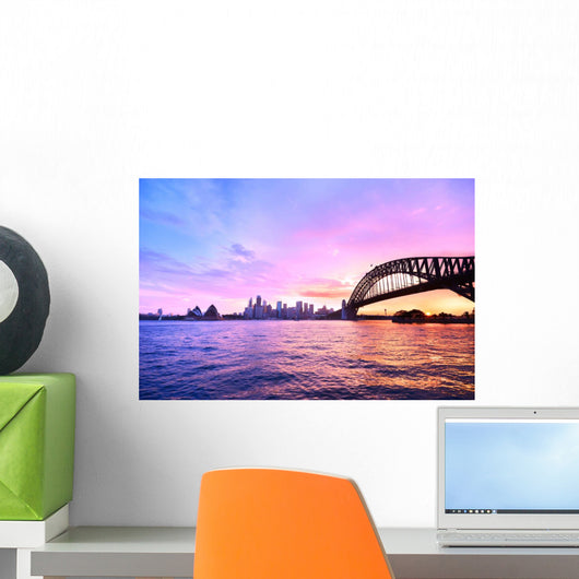 Panorama Sydney Harbour Dusk Wall Decal