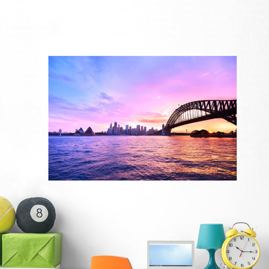 Panorama Sydney Harbour Dusk Wall Decal