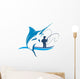 Fishing Marlin Club Wall Decal