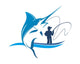Fishing Marlin Club Wall Decal