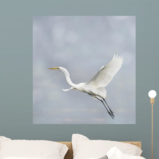 Great White Egret Wall Decal