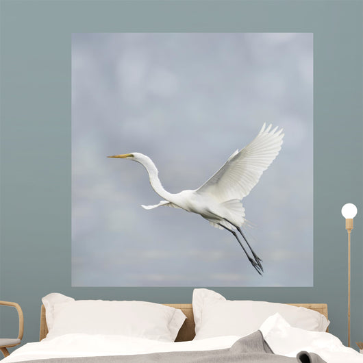 Great White Egret Wall Decal