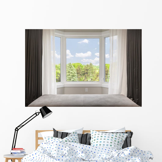 Bay Window with Summer Wall Decal