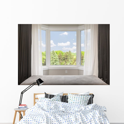 Bay Window with Summer Wall Decal