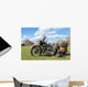 Old American Military Motorcycle Wall Decal