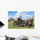 Old American Military Motorcycle Wall Decal