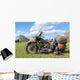 Old American Military Motorcycle Wall Decal