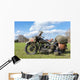 Old American Military Motorcycle Wall Decal