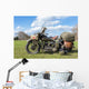 Old American Military Motorcycle Wall Decal