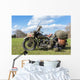 Old American Military Motorcycle Wall Decal