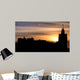 Edinburgh Silhouette Sunset Wall Decal