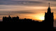 Edinburgh Silhouette Sunset Wall Decal