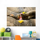 Buddhist Hand Flower Wall Decal