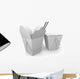Carryout Containers for Chinese Wall Decal