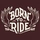 Born to Ride T-shirt Wall Decal