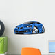Cartoon Blue Muscle Car Wall Decal
