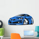 Cartoon Blue Muscle Car Wall Decal