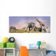 Savanna Wild Animals Collage Wall Decal