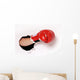 Hand Boxing Glove through Wall Decal