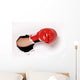 Hand Boxing Glove through Wall Decal
