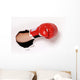 Hand Boxing Glove through Wall Decal