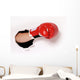 Hand Boxing Glove through Wall Decal