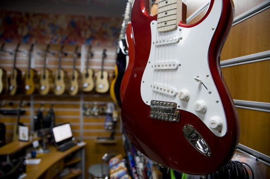 Guitar Music Store Wall Decal Design 2