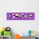 Infographics Social Media Network Wall Decal Panoramic Wall Decal