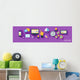 Infographics Social Media Network Wall Decal Panoramic Wall Decal
