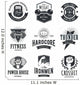 Retro Fitness Wall Stickers Wall Decal