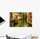 Venice Italy Gondolier and Wall Decal