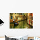 Venice Italy Gondolier and Wall Decal
