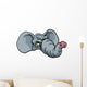 Cartoon Elephant Mascot Wall Decal