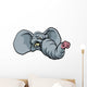 Cartoon Elephant Mascot Wall Decal