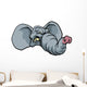 Cartoon Elephant Mascot Wall Decal