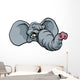 Cartoon Elephant Mascot Wall Decal