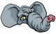 Cartoon Elephant Mascot Wall Decal